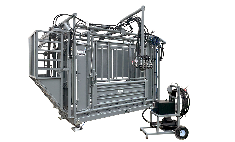 Pearson Livestock Equipment offers the Bison Hydraulic Chute